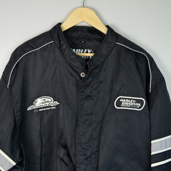 Harley Davidson Performance Scream' Eagle Racing Black Jacket 2XL - Picture 2 of 7